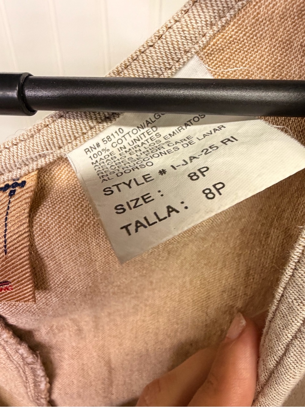 Sleeveless Beige Button-Front Midi Dress with Concho Accent - Picture 4 of 4